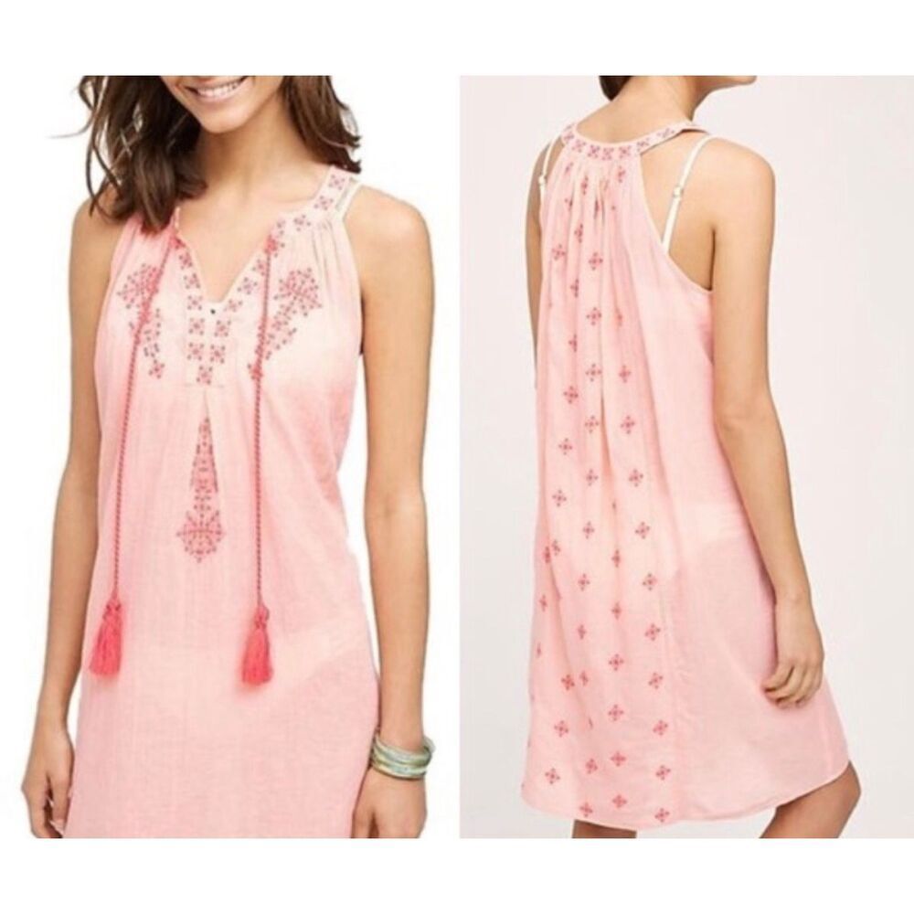 Anthropologie Mermaid Peach Beach Dress | Orange in XS
